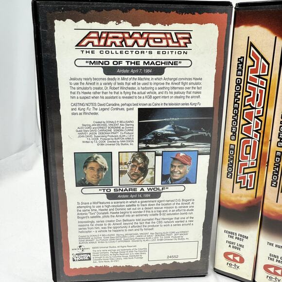 Airwolf VHS Lot The Collector’s Edition Vol 1–10 Incomplete Set 1980s TV Series - Picture 3 of 5